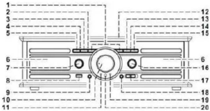 BIGBEN TD104 - Description des pièces - 1