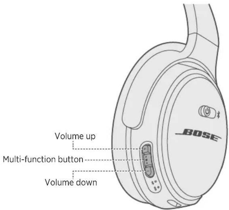 BOSE QuietComfort 35 II - Media playback and volume functions - 1