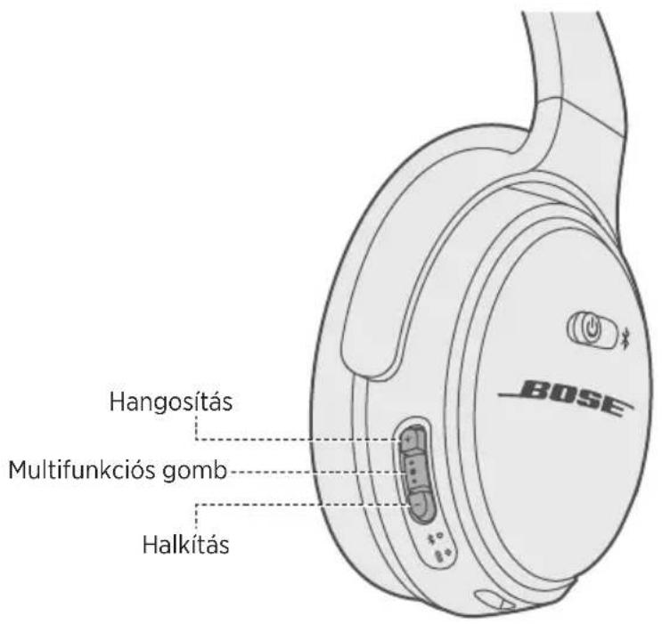BOSE QuietComfort 35 II - A fejhallgató funkciói - 1