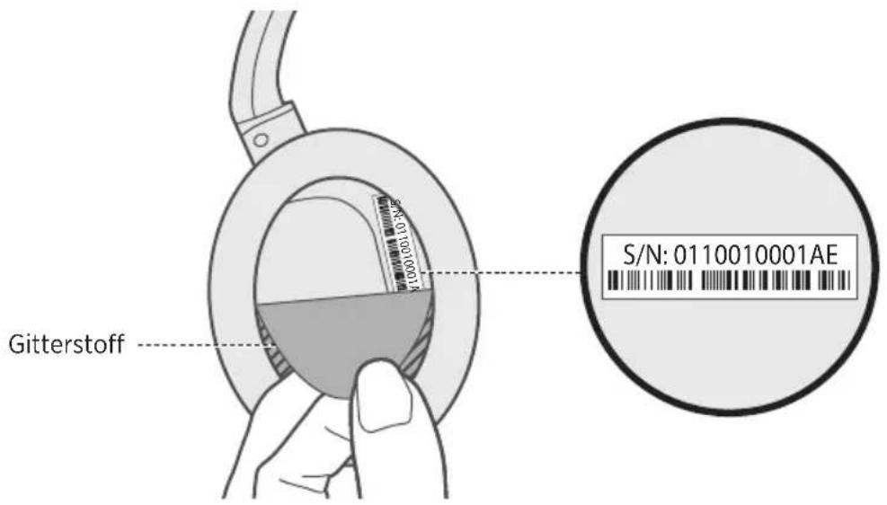 BOSE QuietComfort 35 II - Ort der Seriennummer - 1