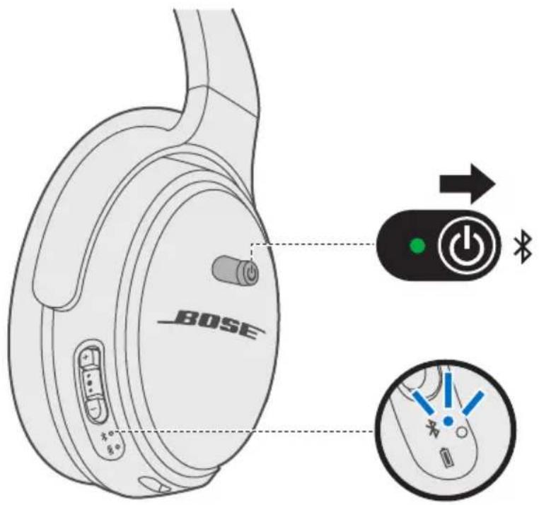 BOSE QuietComfort 35 II - Opret forbindelse ved hjælp af Bluetooth-menuen på din mobile enhed - 1