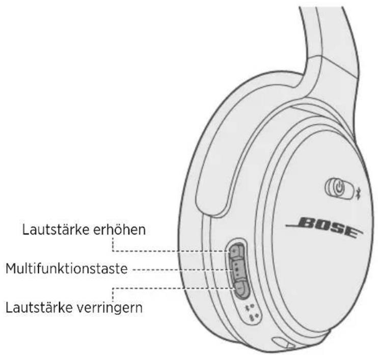 BOSE QuietComfort 35 II - Medienwiedergabe- und Lautstärkefunktionen - 1