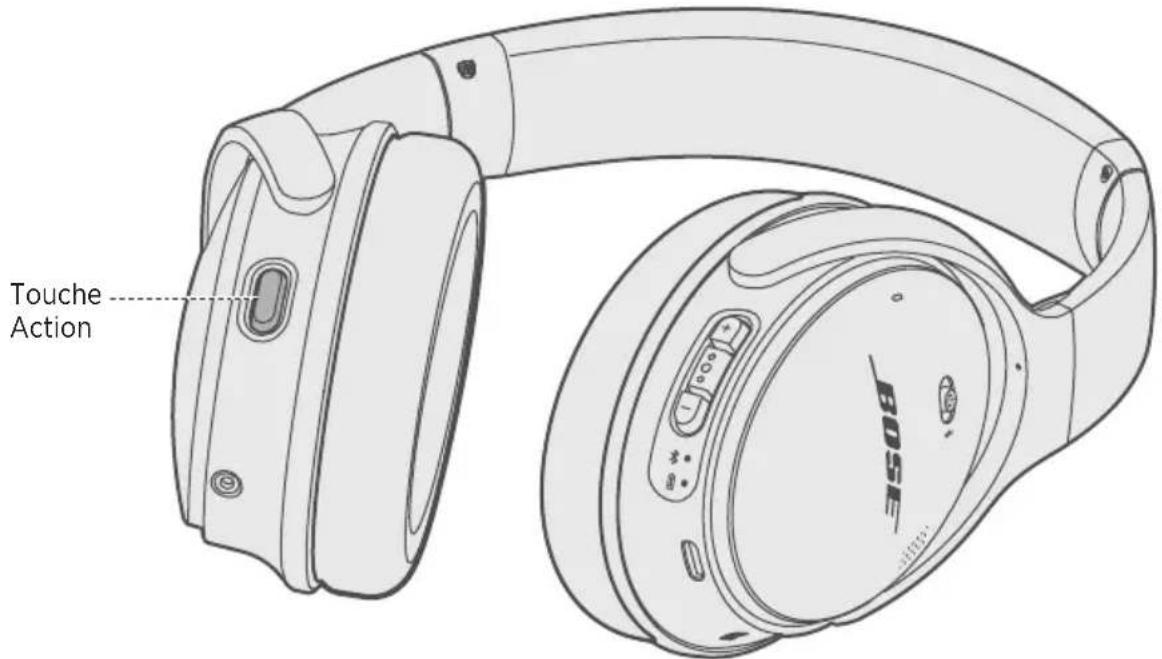 BOSE QuietComfort 35 II - Fonctions de la touche action - 2