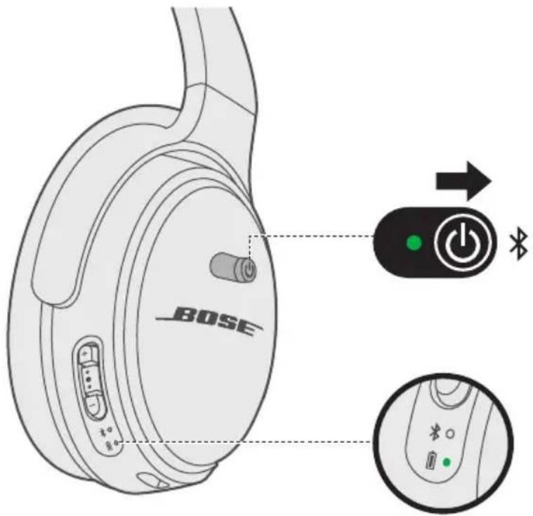 BOSE QuietComfort 35 II - 開啟電源 - 1