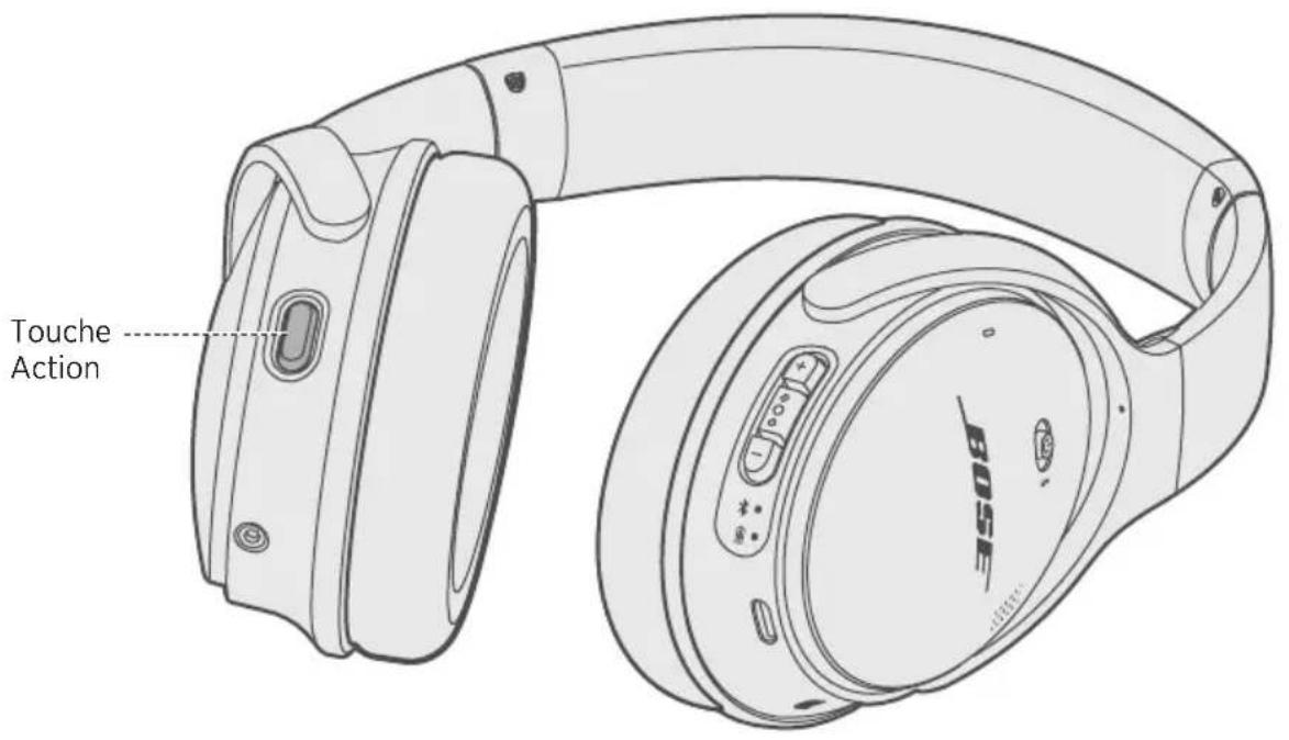 BOSE QuietComfort 35 II - Fonctions de la touche action - 1