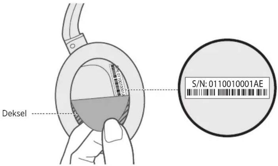 BOSE QuietComfort 35 II - Plassering av serialummer - 1
