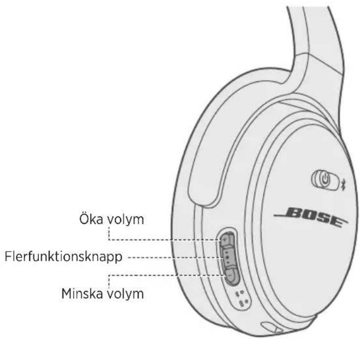 BOSE QuietComfort 35 II - Medieuppspelning och volym - 1