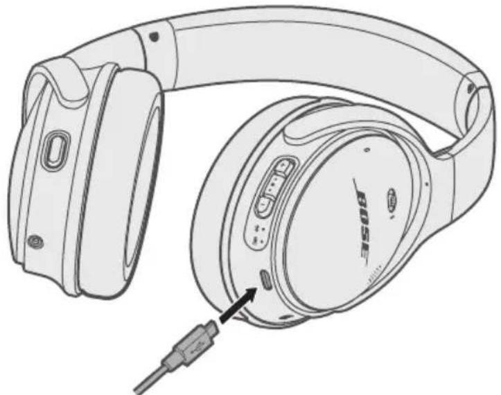 BOSE QuietComfort 35 II - Ładowanie akumulatora stuchawek - 1
