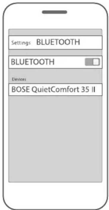 BOSE QuietComfort 35 II - 使用行動裝置上的Bluetooth功能表連接 - 2