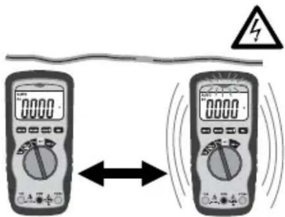 Laserliner MultiMeterCompact - Voltage detection, non-contact (AC warning) - 1