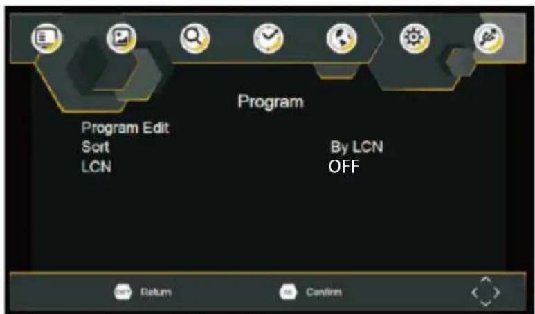 LENCO DVP1273 - Ajustes de organización de programas - 1