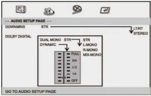 LENCO DVP1273 - Page Configuration audio - 1