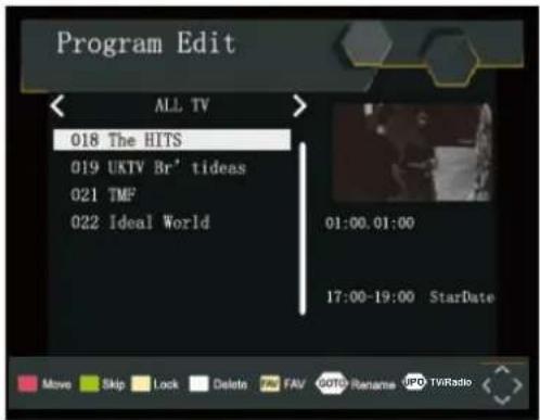 LENCO DVP1273 - Program Edit (Programmbearbeiten) - 1