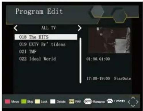 LENCO DVP1273 - ProgramEdit(Programmabewerken) - 1