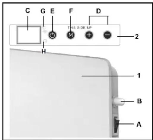 Eurom Econvect WiFi - Controlpanel - 1