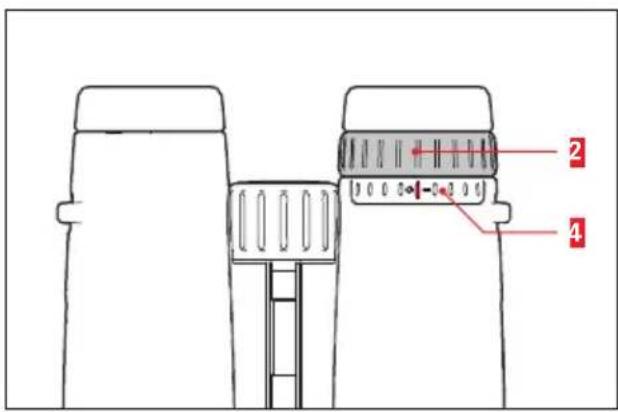 LEICA Trinovid 8x32 HD - MISE AU POINT /COMPENSATION DIOPTRIQUE - 1