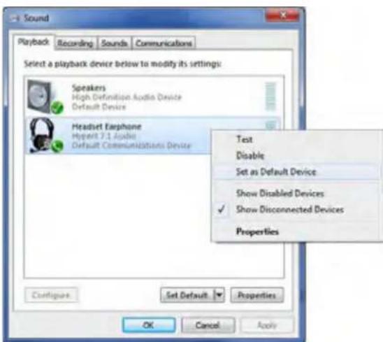 HYPERX CloudX - To ensure that HyperX Cloud II is the default audio device, you must follow these instructions: - 1