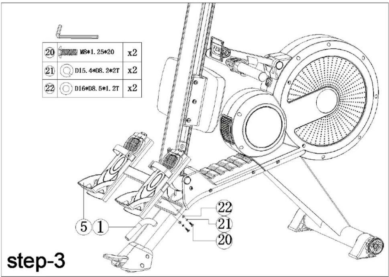 Toorx RWX700 - Étape 3 - 1