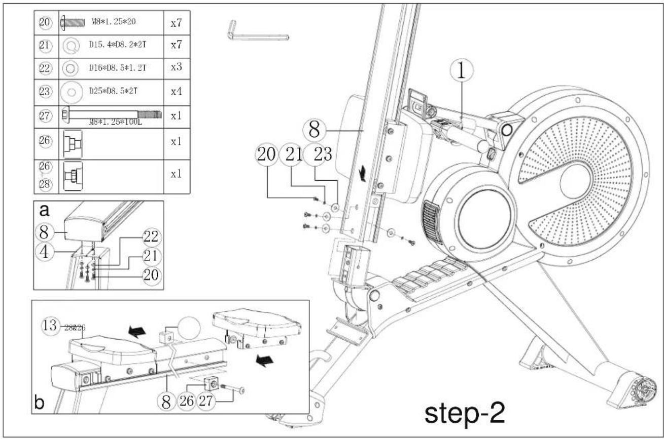 Toorx RWX700 - Étape 2 - 1