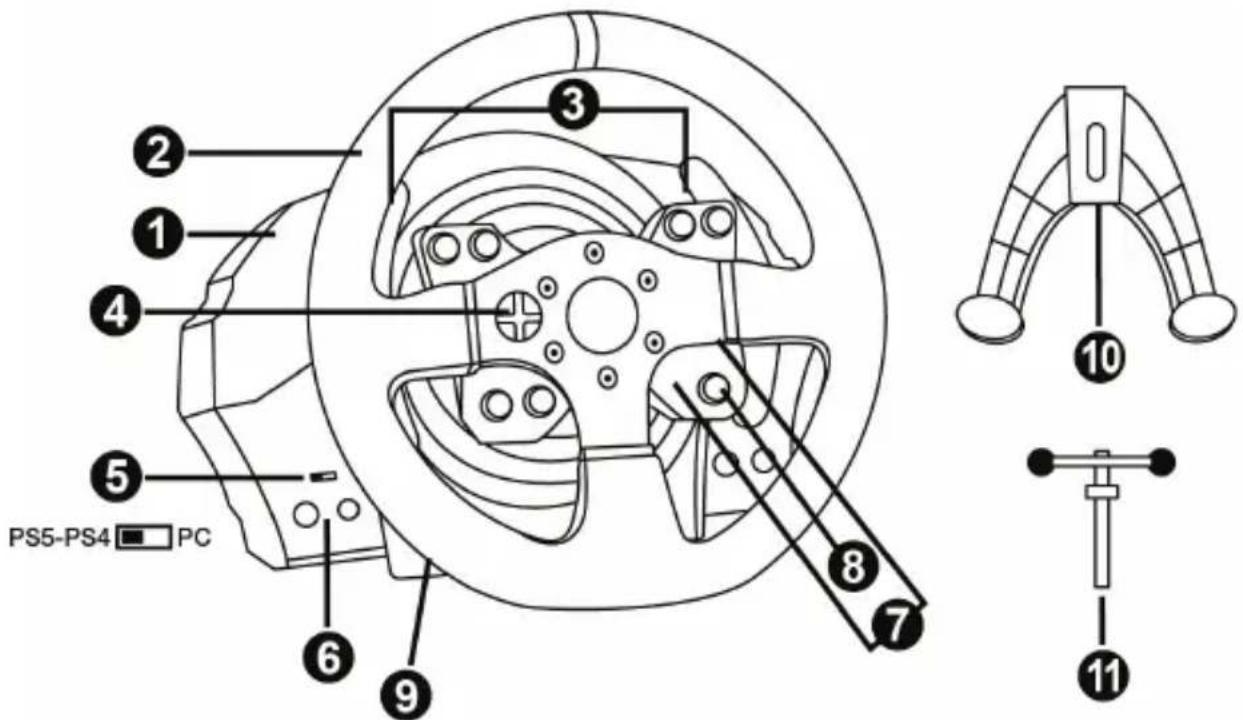 THRUSTMASTER T300 Ferrari Alcantara Edition - TECHNICKÉ VLASTNOSTI - 1