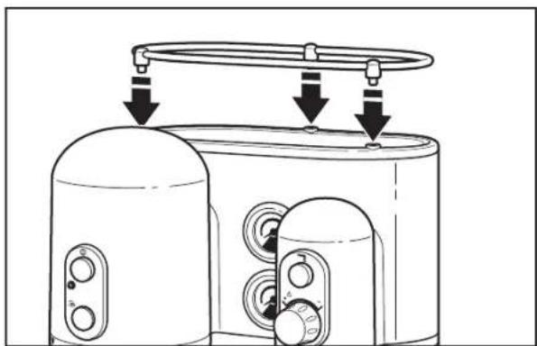 KITCHENAID Artisan 5KES2103EOB - Installazione del binario porta tazzine - 1