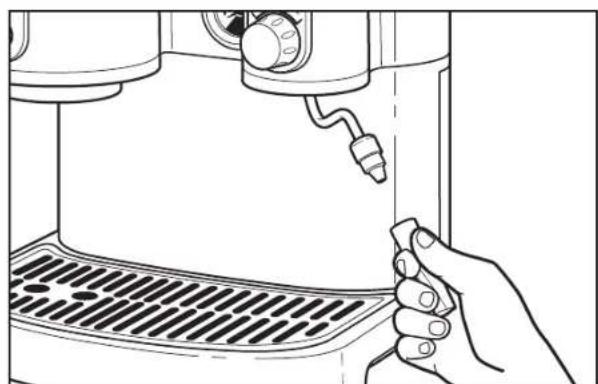KITCHENAID Artisan 5KES2103EOB - Limpieza del brazo y la boquilla del vaporizador - 1