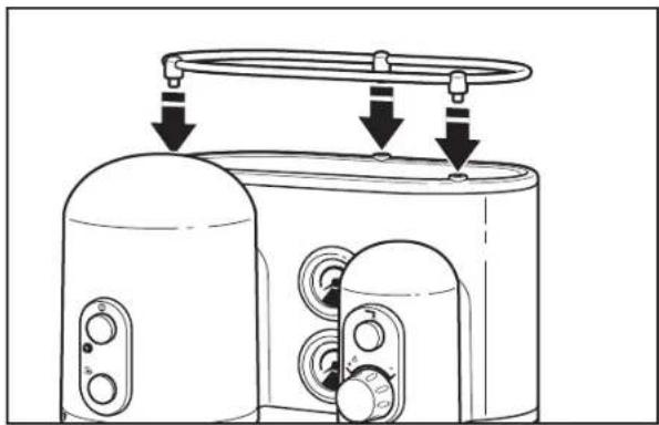KITCHENAID Artisan 5KES2103EOB - De kopjesreling bevestigen - 1