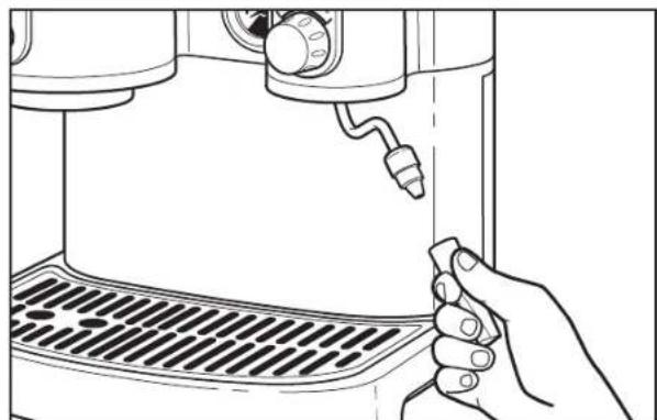 KITCHENAID Artisan 5KES2103EOB - Reinigung des Dampfrohrs und der Aufschäumdüse - 1