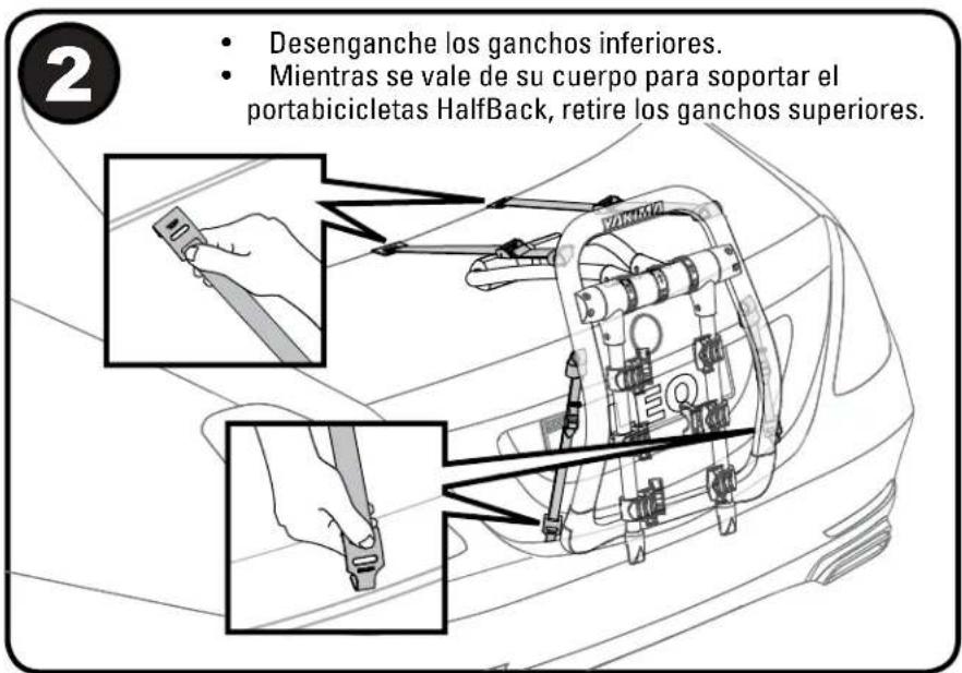 Yakima HalfBack 3 - REMOVAL • DÉPOSE • DESMONTAJE - 2
