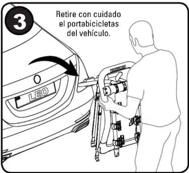 Yakima HalfBack 3 - REMOVAL • DÉPOSE • DESMONTAJE - 3