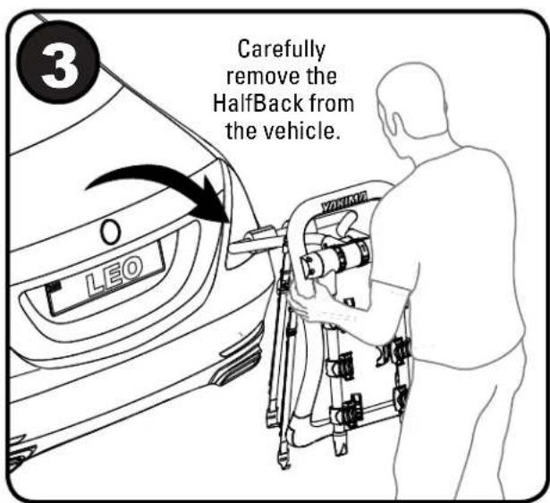 Yakima HalfBack 3 - REMOVAL • DÉPOSE • DESMONTAJE - 3