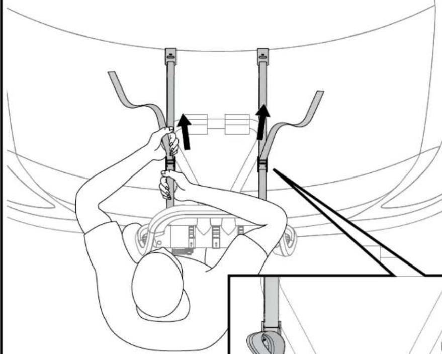 Yakima HalfBack 3 - Fully Tighten top straps - 1