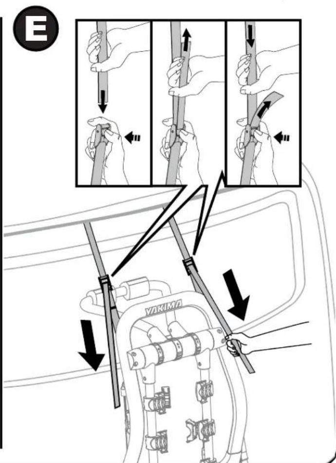 Yakima HalfBack 3 - GANCHOS SUPERIORES: Instrucciones para instalar los anclajes - 5