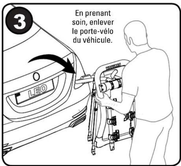 Yakima HalfBack 3 - REMOVAL • DÉPOSE • DESMONTAJE - 3