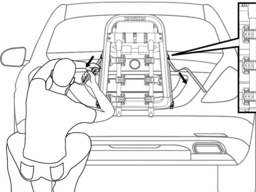 Yakima HalfBack 3 - Fully Tighten bottom straps - 1