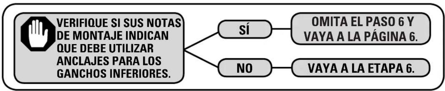 Yakima HalfBack 3 - GANCHOS SUPERIORES: Instrucciones para instalar los anclajes - 6