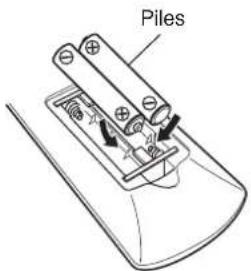 DENON DT1 - Insertion des piles - 2