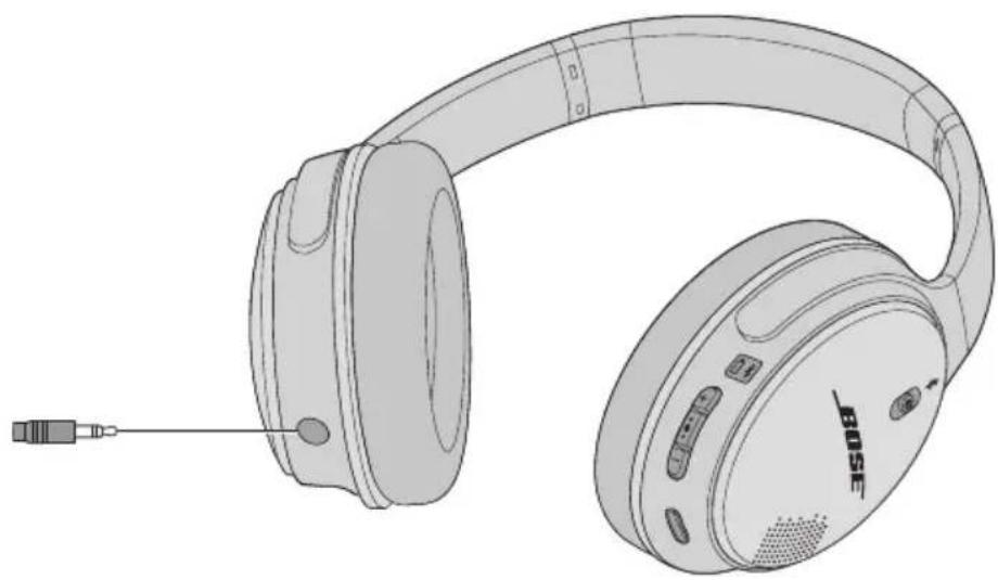 BOSE SoundLink aroundear wireless II - Korzystanie z zapasowego przyzewodu audio - 1