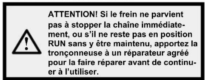 MCCULLOCH Li 40CS - UTILISATION DU FREIN DE CHÂINE - 1