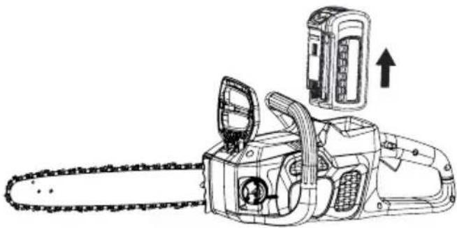 MCCULLOCH Li 40CS - FJERNING AV BATTERIET - 1