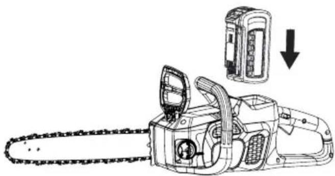 MCCULLOCH Li 40CS - INSTALLACION DE LAS PILAS - 1