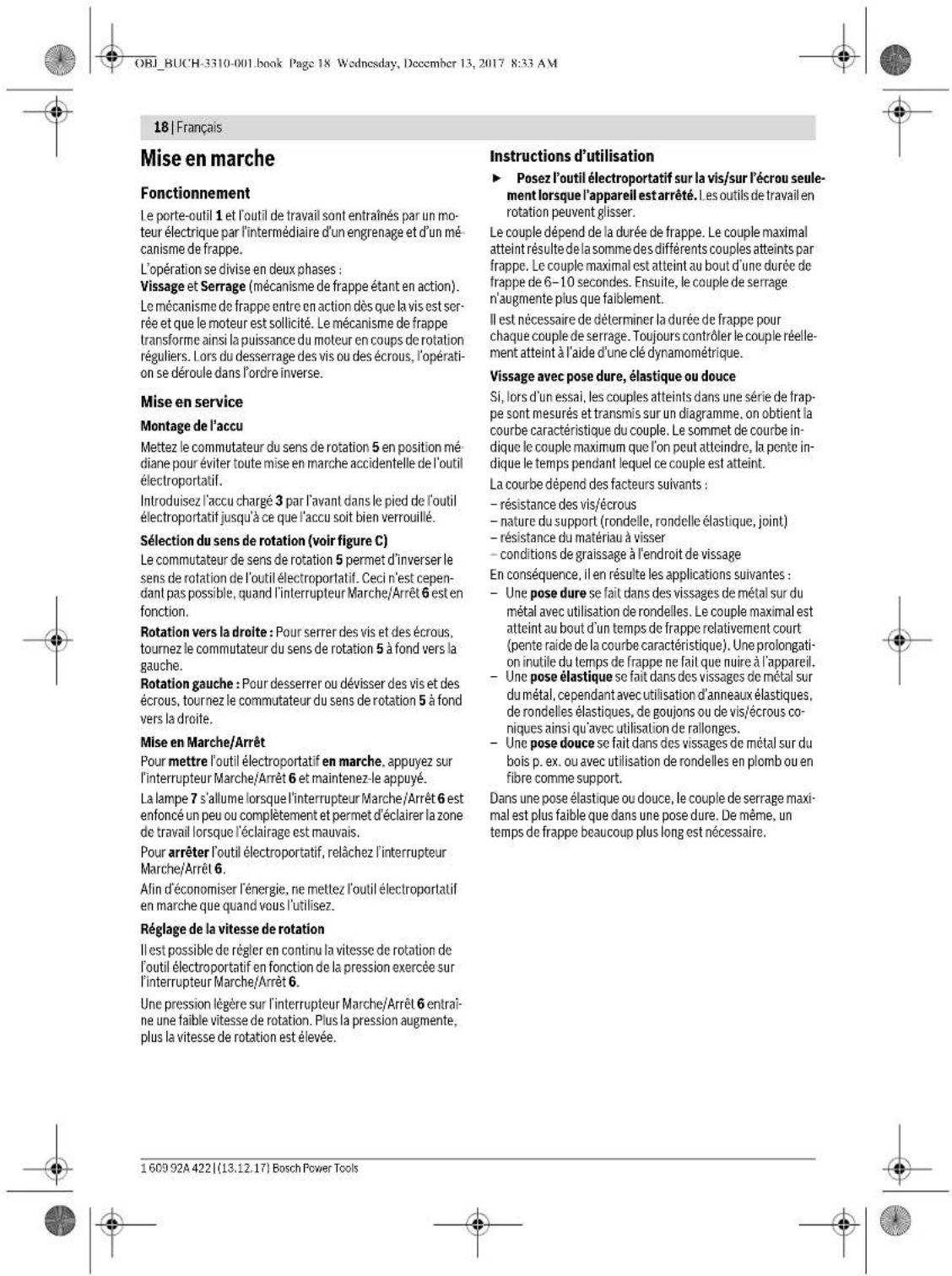 BOSCH GDR 18V160 Professional - Sortir l'util de travail - 8
