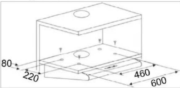 BOMANN DU 623.3 - Mounting below the wall unit - 1