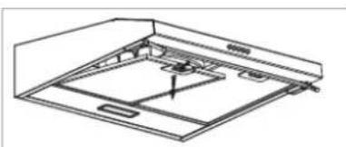 BOMANN DU 623.3 - Installation du tapis filtrant au charbon actif pour le mode recirculation - 1