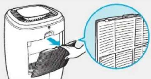 Winix AW600 - Nettoyer la grille arrière d'admission d'air - 1