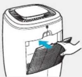 Winix AW600 - Nettoyer la grille arrière d'admission d'air - 2