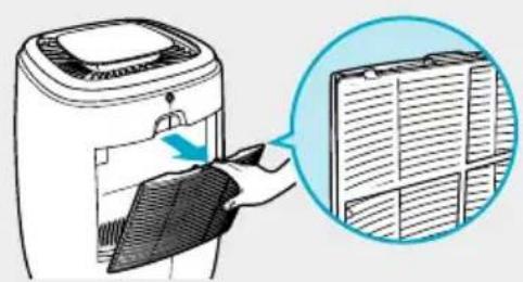 Winix AW600 - Het luchtinlaatrooster aan de achterkant schoonmaken - 1