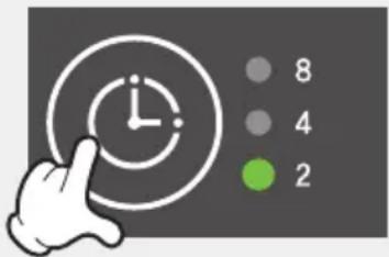 Winix AW600 - Ajuste del temporizador - 1