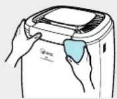 Winix AW600 - Reinigen der Oberflächen - 1