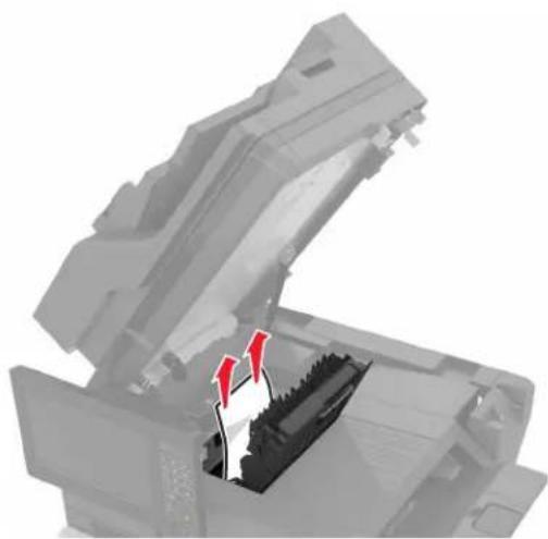 LEXMARK XC8160dte - Bourrage papier dans le bac de l'unité de finition - 4